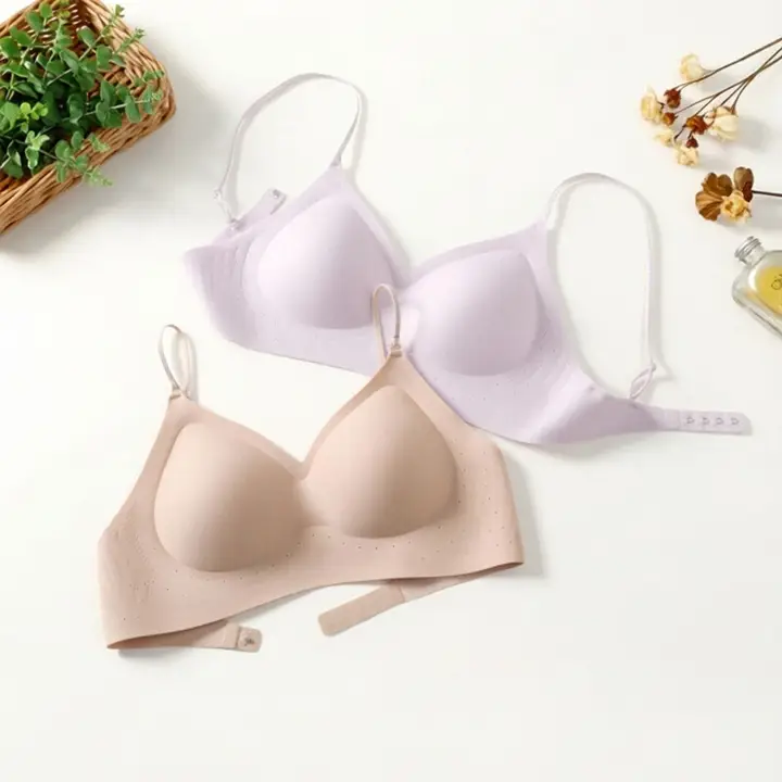 U字型バックデザインの女性用インビジブルブラ【細ストラップ・夏用・軽量】