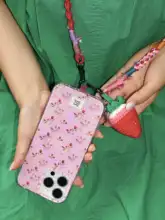 スマホケース iPhone用 MagSafe対応 二重構造 大穴デザイン 可愛い 花柄 手書きイラスト マグネットスタンド 耐衝撃 耐傷つき 変色防止「BeanAndBean」