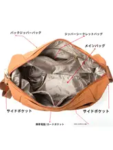 軽量で大容量！多ポケットの斜め掛けトートバッグ【ナイロン素材・通勤向け】