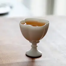 景德鎮製 純色陶器の手作り清酒用酒器セット【酒杯・酒壷付き・高品質】