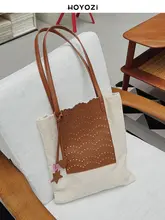 白鹅绒 トートバッグ【キャンバス製・本革透かしデザイン】