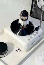 レトロBluetoothスピーカー 小型レコードプレーヤー【ミニデザイン・ギフト向け・携帯用】
