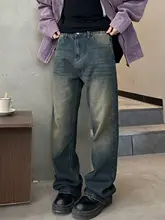 ジーンズ 男女用 フレアウォッシュ加工 カジュアルスタイル スリム