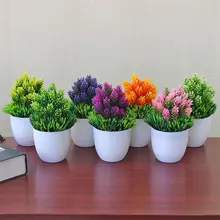 インテリア装飾用プラスチック製造花【布花・ミニ盆栽・リビング・ダイニング用】（セットアップ対応）