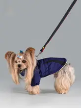 小型犬用 冬用防寒ジャンパー【保温性・リードフック付き・コーギー・ビションフリーゼ対応】