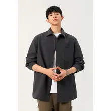 極上の柔らかさのコーデュロイ長袖シャツジャケット【メンズ・秋用・ゆったりシルエット】