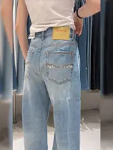 春夏用 レディースハイウエストデニムパンツ【ゆったりワイドレッグ・スリムフィット】