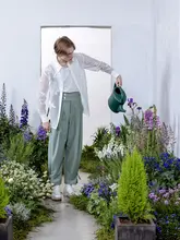 ハイウエスト紐付きルーズカジュアルジョガーパンツ メンズ オリジナルデザイン レトロスタイル