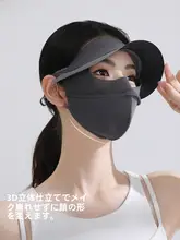 紫外線対策フェイスマスク【通気性・夏用・アイプロテクション・顔全体カバー】