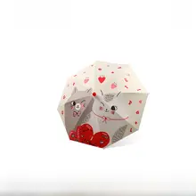 可愛いデザインの晴雨兼用折りたたみ傘【日焼け防止・小さめ】