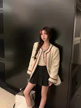 春用ハイウエストニットスカート【百褶デザイン・Aライン・女性用】