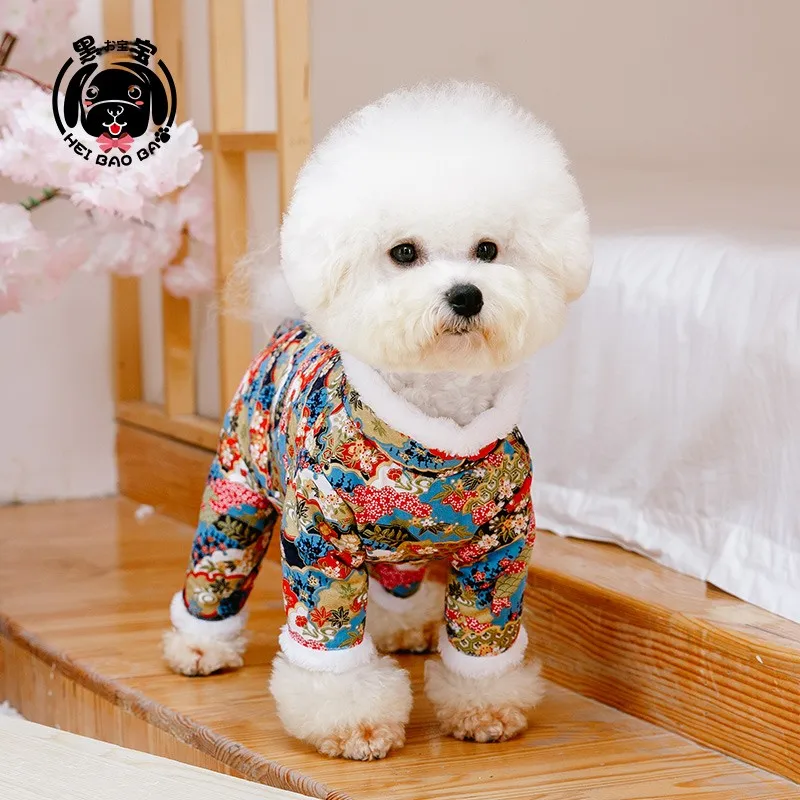 チワワ用犬服：HEI BAO BAの加厚フリース四脚パンツが実際の使用でどうなるか