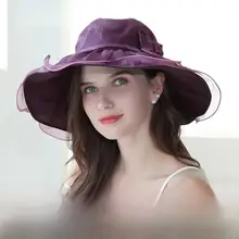 真丝桑蚕丝製のレディース夏用日除け帽子【涼感・フレンチスタイル】