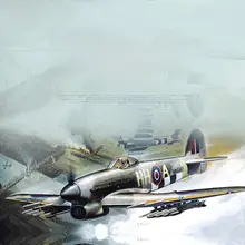 模型飛行機 台風MK.1B【組み立て式・戦闘爆撃機・詳細仕上げ】
