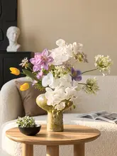 高級感あふれるフランス風アートフラワー装飾【リアルな造花・手持ち花束・インテリア用】