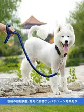 大型犬用伸縮式犬用首輪とリード【コーギー・迷子防止・安全設計】