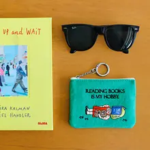 刺繍イラスト付き多目的財布【コインケース・カードポケット・イヤホン・リップ・証明書収納】