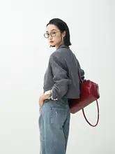 旬のデザイン！混色リネン肩パッド付きショートジャケットとワイドベルトのスカートパンツ（セットアップ対応）