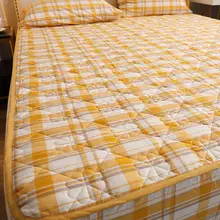 全棉製 夹棉ベッドカバー【防塵・防滑対応・全包】