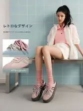 レトロスタイル女性用スニーカー【厚底・赤・新年向け・多用途】
