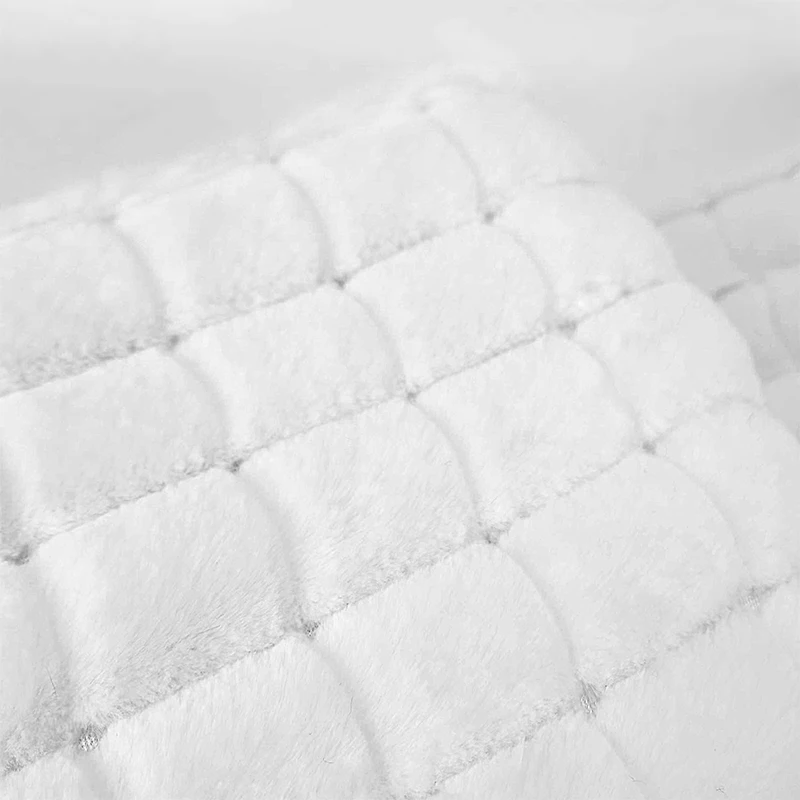 白色チェックのコットンと毛ブランケット：こたつ用布団としてのサイズ・保温性・お手入れの実態