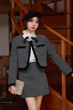 秋季新作！千金風ジャケット・シャツ・スカート（セットアップ対応）
