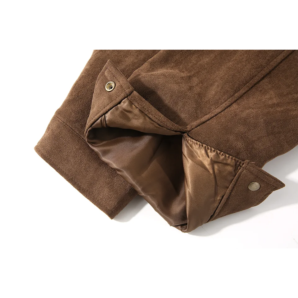 エレガントな印象のレザー調ショートジャケット【レトロカジュアル・女性用・秋季対応】