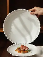 陶器製 立体浮彫り ディナープレート【家庭用・牛ステーキ専用】