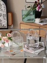 花瓶 透明 高級感 ラグジュアリー リビング 水耕器具 生花挿し 飾り