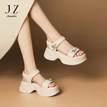 トレンディな夏用レディスサンダル【厚底・軽量・クッション性】