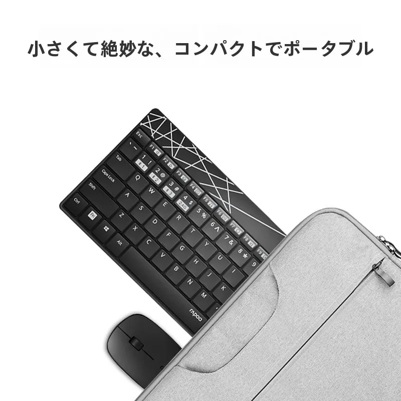 雷柏 8000S ワイヤレスキーボード＆マウスセット：在宅ワーク環境を低コストで整備する最適なデスクセットアップ