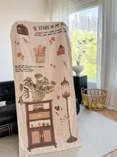 花柄バスタオル【コットン製・速乾・柔らかい・大人用】