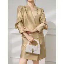 独特なデザインの初春用ドレス【フランス風・醸造酸使用】