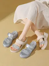 厚底の履きやすいサンダル【通勤用・春夏向け・オープントゥ・ビーチサンダル】