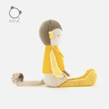 可愛らしい短毛フリースの猿のぬいぐるみ【赤ちゃん用・安眠サポート・出産祝い】