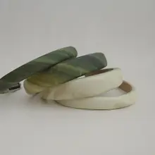 新中式デザインの緑の高いヘッドバンド【スポンジ製】