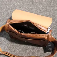 ショルダーバッグ レトロ レザー 小型 カジュアル メンズ 