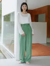 高腰ワイドパンツ【カジュアル・すっきり見えるデザイン】