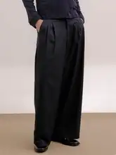 COLN ダークブルー スラックス
