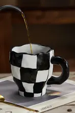 Tlife チェスデザインのカップ【カップル向け・ユニークなマグカップ・コーヒーカップ】