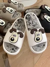 細いストライプのカップル用スリッパ【室内外対応・防滑・可愛いデザイン】