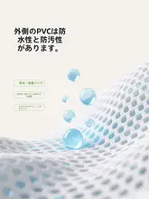 コスメポーチ 乾湿分離 自立 大容量 手提げ 側面メッシュ 通気性 水切り