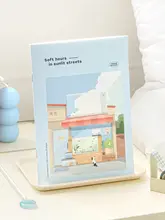 心温まるイラストの横罫ノート【軽量・持ち運び便利・学習＆仕事用】
