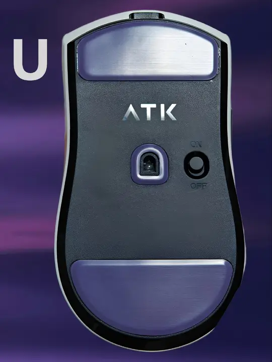 ATK X1 アルティメットマウス用 防滑アーチ型マウスフィート【パープルヘイズ】
