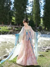 春夏用 天絲製のノースリーブドレス【美しいデザイン・女性用・漢服】