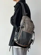 軽量スポーツ登山バッグ男性と女性のファッションコントラストカラー
