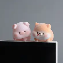 可愛いディスプレイ飾り！ふわふわキャラクターのデスクトップ装飾【お誕生日プレゼント・女性向け】