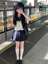 水兵服 レディース 短袖 夏用 制  服【学院風・学生用】（セットアップ対応）