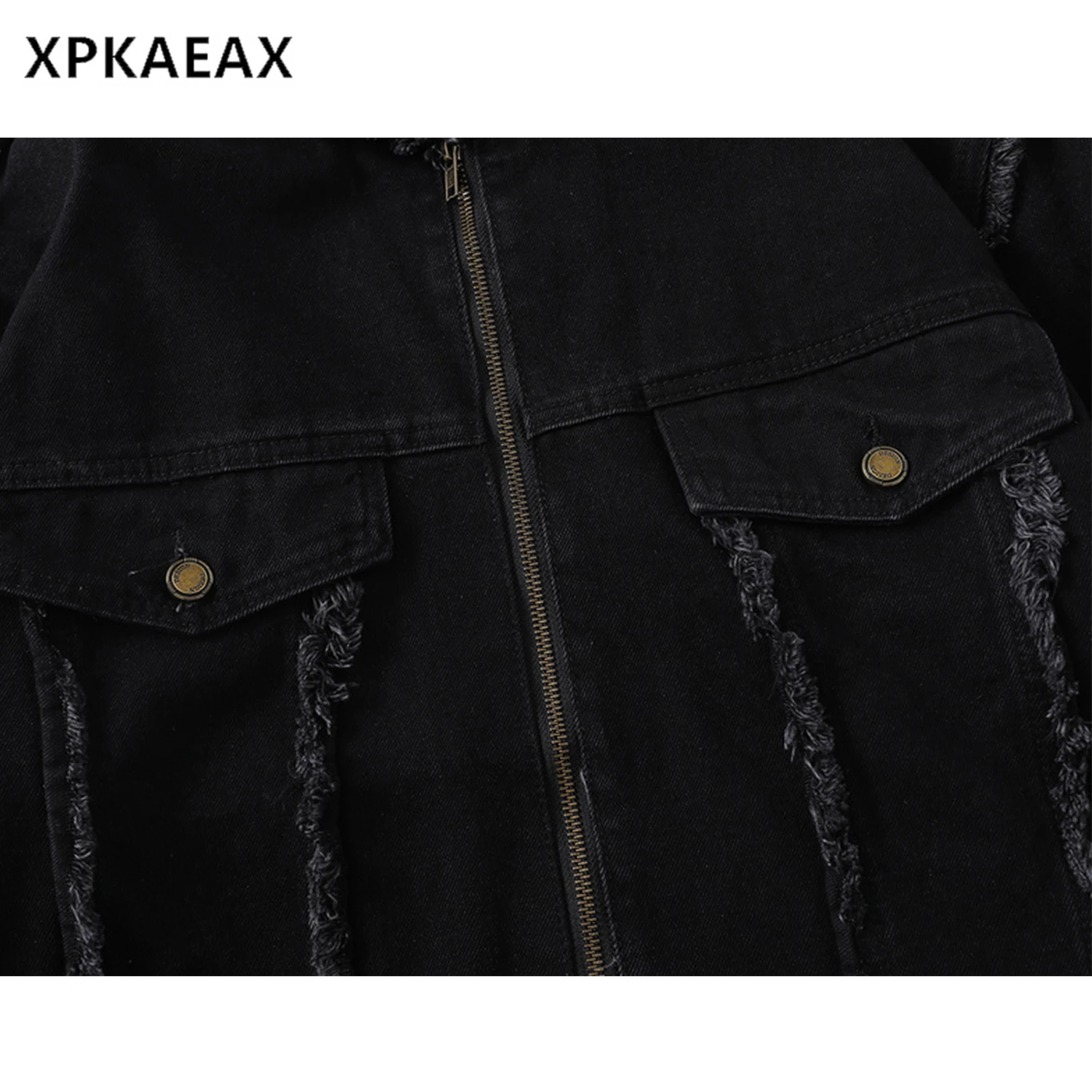 XPKAEAX デザイン メンズ立襟ジャケット フリンジストリートスタイルの実用性と着こなし
