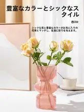 ガラス製 フラワーベース【透明・インテリア装飾・水耕栽培用】